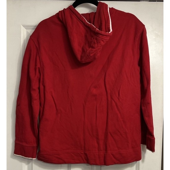 Ralph Lauren Jeans Co. Red cotton hoodie zip up jacket size Petite Medium - Picture 9 of 11